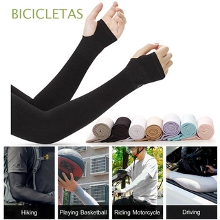 BICICLETAS New Arm Sleeves Sportswear Sun Protection Arm Cover Warmer Running Summer Cooling Exposed thumb Basketball Outdoor Sport/Multicolor