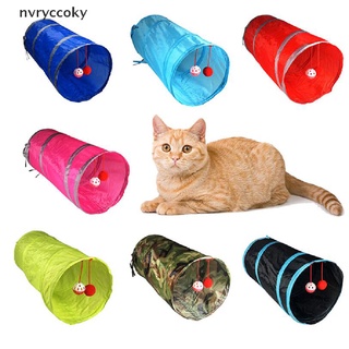 nvryccoky plegable gato gatito juego túnel conejo cueva pasaje tubos mascota ocultar juguete mx