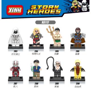 Lego Minifigures Superhero, Moonlight Knight, Captain of Wonder Building Block Toy (1)