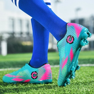 33-46 Unisex zapatos de fútbol de los hombres de las mujeres TF botas de fútbol largos picos de hierba Cleats zapatos de entrenamiento de césped Futsal zapatos más el tamaño JIDz