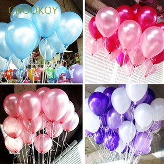 chookoy 20 unids/50pcs alta calidad látex niños favor redondo perla globos coloridos regalos fiesta suministros caliente inflable/multicolor
