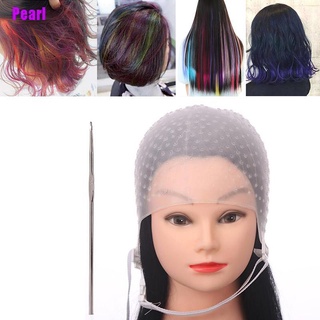 [Pearl] Gorra de silicona para cabello con gorro reutilizable para colorear cabello