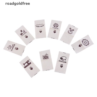 rfmx 100 pzs etiquetas de tela hechas a mano etiquetas de etiquetas hechas a mano para manualidades de costura