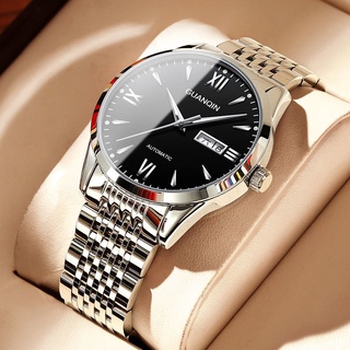 Swiss Crown reloj genuino luminoso de la moda de los hombres impermeable automático