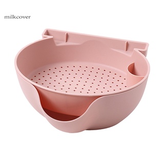 [cobertura de leche] con desvío boca fregadero cesta de drenaje snacks tuerca fregadero cesta de drenaje multifunción herramientas de cocina