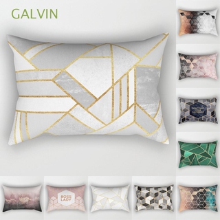 galvin 30x50cm funda de cojín rectangular manta almohadas funda de almohada impresión geometría poliéster silla decoración del hogar lumbar sofá decoración