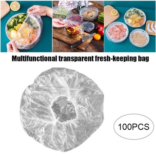 bolsas de mantenimiento fresco 100 bolsas de sellado de alimentos cubierta elástica elástica ajustable cuenco tapas universales envoltura de cocina fresco mantener