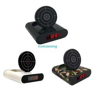 koma juego despertador con pistola infrarroja láser - pantalla digital led juego juguetes regalos