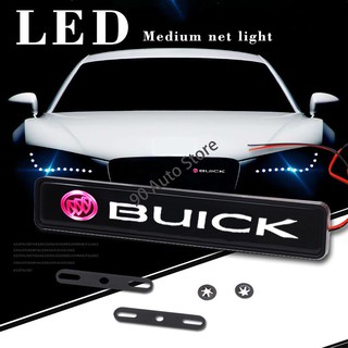Modificado 3D Coche Parrilla Delantera Emblema Insignia Auto Campana Luz LED Para Buick Lacrosse Envision Allure Excelle