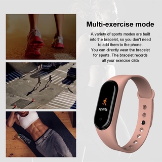 Smart Watch hombres M4 Fitness pulsera Bluetooth impermeable Monitor de frecuencia cardíaca reloj inteligente mujeres Fitness Tracker SmartWatch (5)