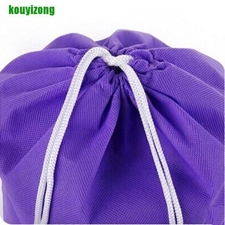 [Kouyi] bolsa portátil de 6 colores para zapatos de viaje, bolsa de almacenamiento con cordón, bolsas de polvo no tejidas, 449 m (5)