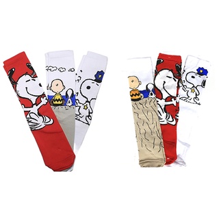 Calcetas personajes Snoopy 3 pares calcetines calidad Largo 3/4