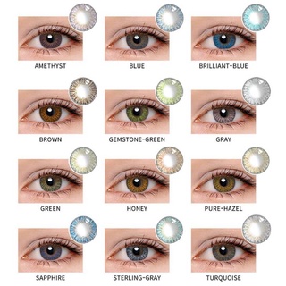 1 Par (2 pzas) Lentes De contacto De Círculo serie Colorido Para ojos Cosméticos Lentes De contacto De color