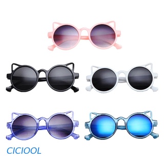 ciciool lentes de sol con orejas de gato de moda unisex/lentes decorativos para bebés/lentes cómodos de protección de ojos