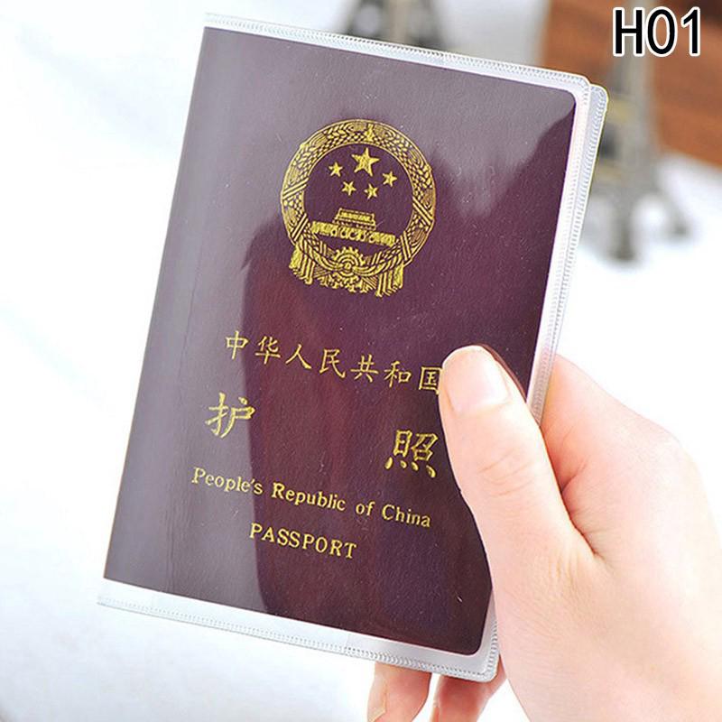 hhdz123456 transparente cubierta de pasaporte en bolsas de documentos impermeables pasaporte protector