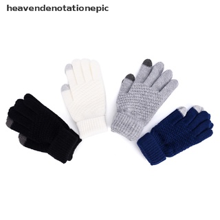 he8mx de punto de invierno cálido guantes de lana táctil pantalla guantes de hombre mujeres guantes de invierno martijn