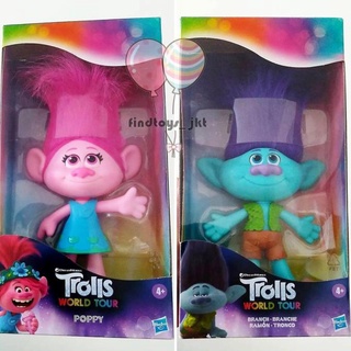 Trolls World Tour Poppy Branch Original Hasbro figura muñeca juguete