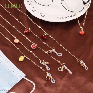 ELMER Fashion Glasses Chains Sweet Cute Lovely Neck Strap String protection Anti-lost Chains protection Lanyard Hanging Neck Metal Bead Non Slip Simple Sunglasses Chains Spectacle Cord
