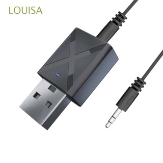 LOUISA Portátil Transmisor Bluetooth Estéreo Receptor Bluetooth Adaptadores Bluetooth Altavoz de música Dongle Modulador USB AUX de 3,5 mm Bluetooth 5.0 Receptor de Dongle de datos Receptor de audio/Multicolor