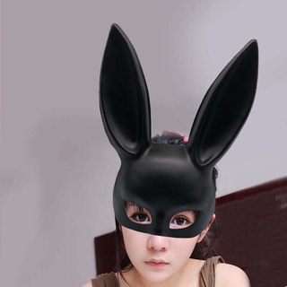 jiancai halloween fiesta protección props cosplay fiesta props cosplay protección anime anime japonés orejas de conejo cara completa máscara de conejo/multicolor (4)