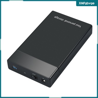 [XMFGBVGE] Hard Drive Enclosure, 2.5 3.5 Inch External Hard Drive Case SSD HDD Enclosure SATA to USB 3.0 Disk Reader Support UASP