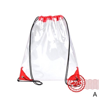 viaje transparente impermeable bolsa de lavado cordón playa almacenamiento mochila bolsa deportiva j8o0
