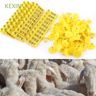 kexin marcador útil identificación pendientes oreja etiqueta animal granja durable ganado para cerdo vaca oveja conejo animales suministros id lable/multicolor