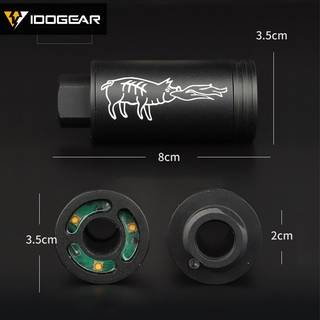 IDOGEAR Lighter S LED táctico juguete Tracer luz S juego negro accesorios militares equipo de entrenamiento profesional (3)