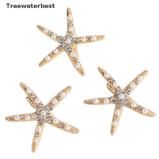 [treewaterbest] moda caliente dama niña playa boda estrella de mar estrella de mar pinza de pelo mx