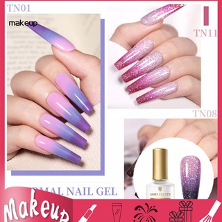[mk] esmalte de uñas de gel térmico ligero esmalte de uñas brillante brillo barnices cambio de color para mujer