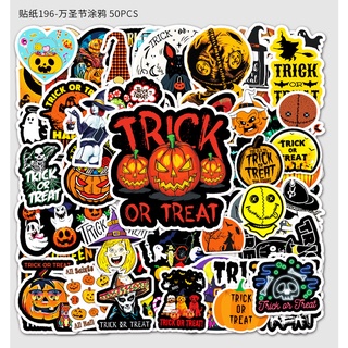 Pegatinas de grafiti de dibujos animados de Halloween equipaje laptop scooter refrigerador pegatinas decorativas (7)