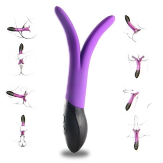 vibrador de conejo impermeable g spot masajeador multivelocidad juguete sexual silicona dual motors vibradores