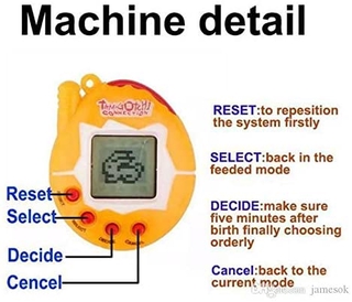Tamagotchi Virtual Pet Electronic Digital Machine Juego De Juguete Llavero Educativo Para Niños (9)