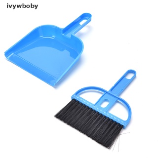 [ivy] juego de escoba pequeño tipo batidor de polvo sartén y cepillo para la herramienta de limpieza al aire libre dfg