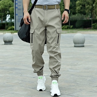 Pantalones de hombre pantalones masculinos Beam pierna pantalones al aire libre impermeable (1)