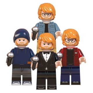 Listo STOCK Ed Sheeran Famoso Cantante Minifiguras Bloques De Construcción Juguetes (1)