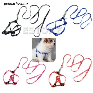 gonnashow.mx arnés ajustable de nailon ajustable para mascotas/perros/cachorros/gatos con correa de plomo 5 colores nuevo