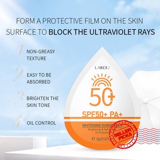 ready stock portátil tamaño de viaje spf50+ hidratante protector solar esencia crema protector solar x7v0
