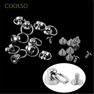 COOLSO 10pcs DIY Round Ring Head Brass Nail Leather Craft Garment Rivets Clothes/Bag/Shoes Cloth Button Phone Case accessorie Stud Round Head Screws/Multicolor