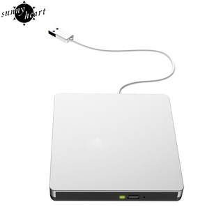 sunnyheart usb 3.0 unidad externa dvd-rom cd-rw dvd-rw grabador lector de reproductor para pc portátil