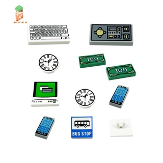 MOC small particle building blocks minifigure accessories, inserting building blocks, roadblocks, children's toys