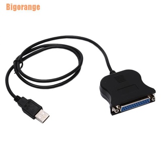 Bigorange (~) IEEE 1284 25 pines puerto paralelo a USB Cable de impresora USB a adaptador paralelo