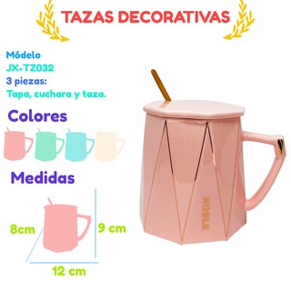 Taza Cerámica Café Mug Cup Té Café Lindas Diseño Elegantes (1)