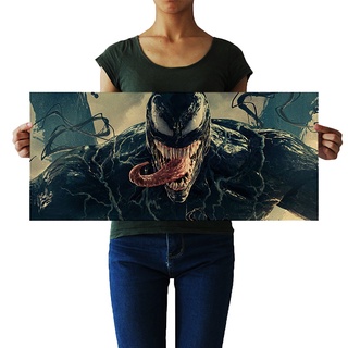 DLKKLB Venom película Tom Hardy póster cómics héroe pósters arte de pared imagen para sala de estar decoración del hogar pegatina de pared arte de la pared