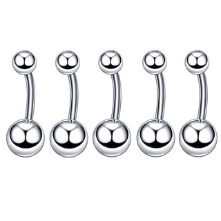 60 Pieces Nose Lip Tongue Eyebrow Body Jewelry Piercing Lips, Tongue, - Silver