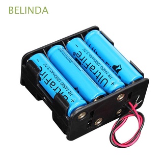 belinda ambos lados caso de la batería de seguridad baterías pila titular de la batería caja de plástico de doble capa estándar 8 aa baterías con cable de plomo al aire libre herramienta de batería ranura de clip/multicolor