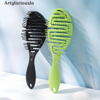 [arte] cepillo húmedo drycurved peine masaje peine esponjoso forma de costillas rizado peine en el pelo mojado .mx