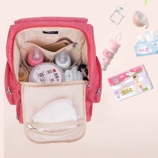 Disney Mickey Minnie bolsas de pañales Bolso materno cochecito bolsa de gran capacidad momia bolsa de las mujeres bolsa de diseñador de enfermería para el cuidado del bebé (3)