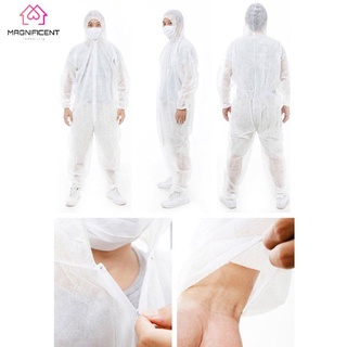 0927 disposible siamés ropa protectora polvo traje de aislamiento ropa no tejida tela desechable médica limpia 1 pieza