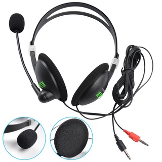 3.5mm Wired Microphone Haedset Adjustable Gaming Stereo Noise reduction Handphone For Xbox Ps4 PC Online customer service